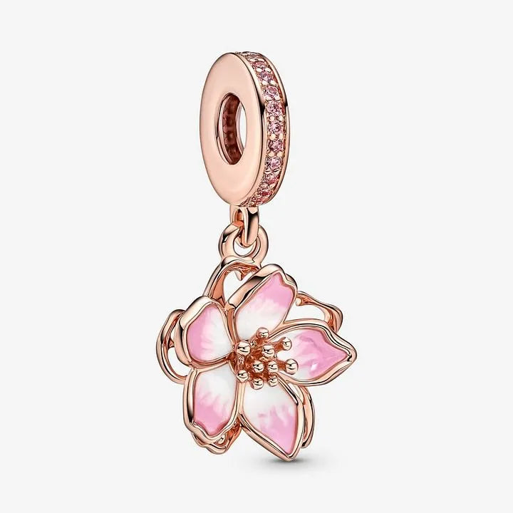 Full rose gold cherry blossom set