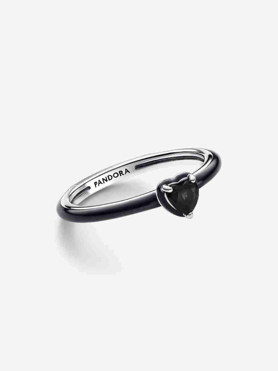 ME Black Chakra Heart Ring