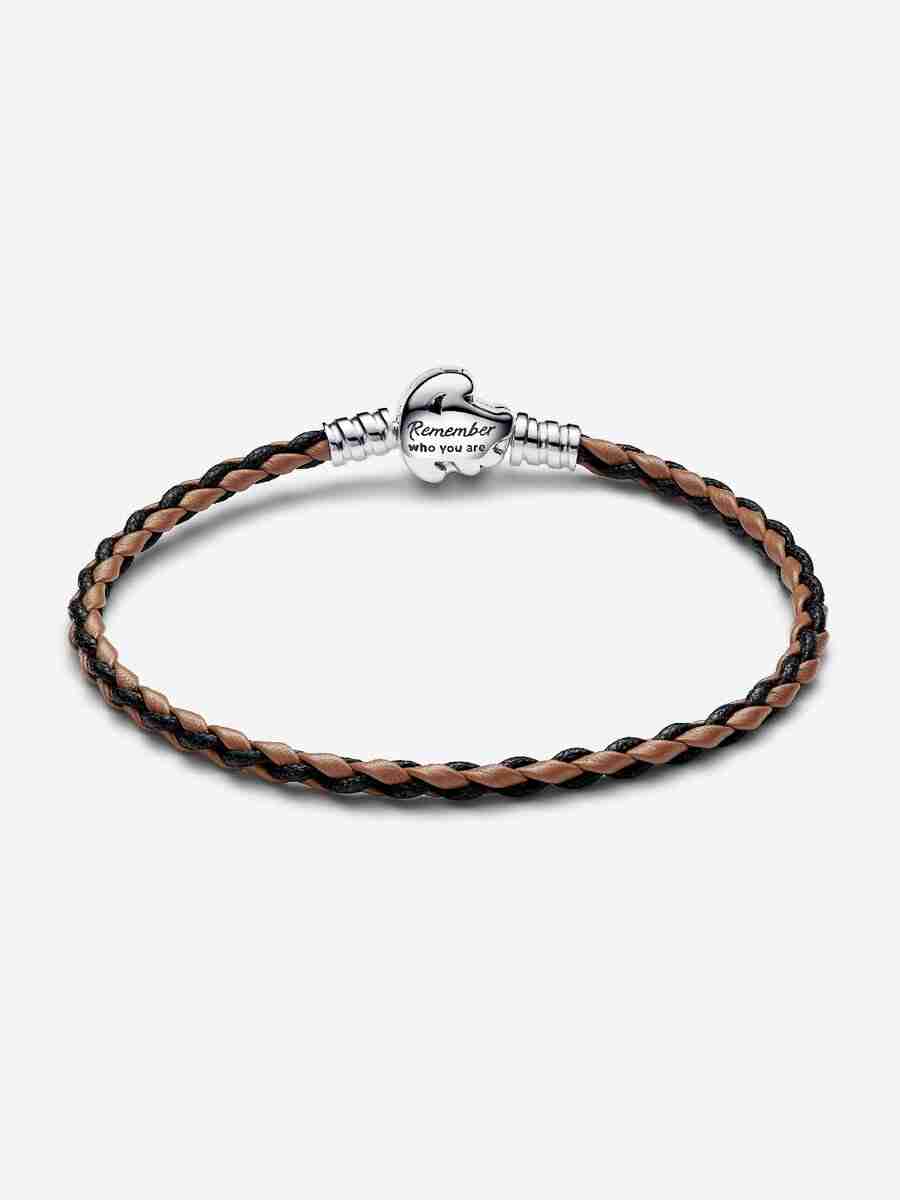 Clasp Moments Braided Leather Bracelet