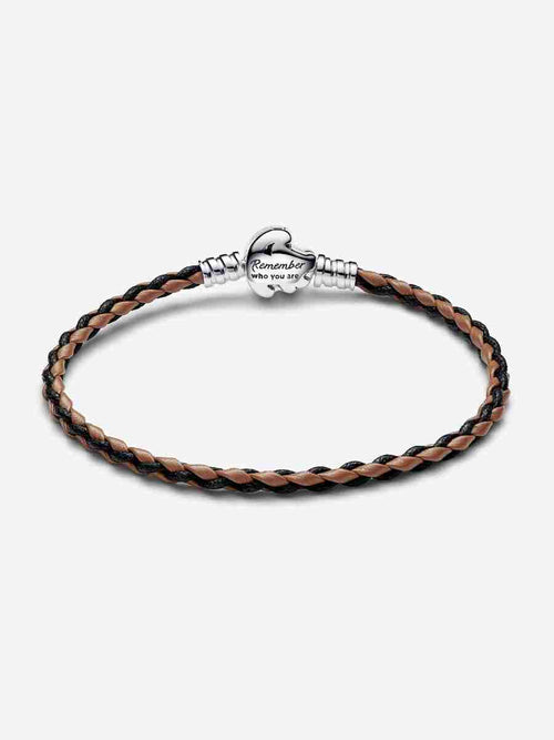 Clasp Moments Braided Leather Bracelet