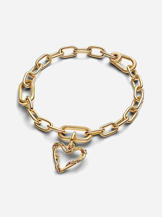 Barbed Wire Heart Bracelet Set