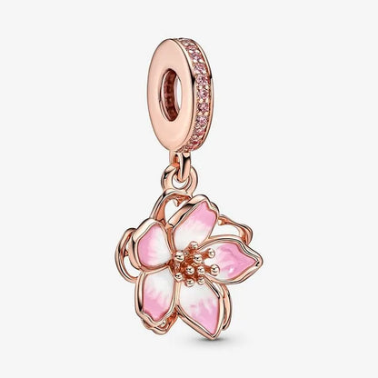 Full rose gold cherry blossom set