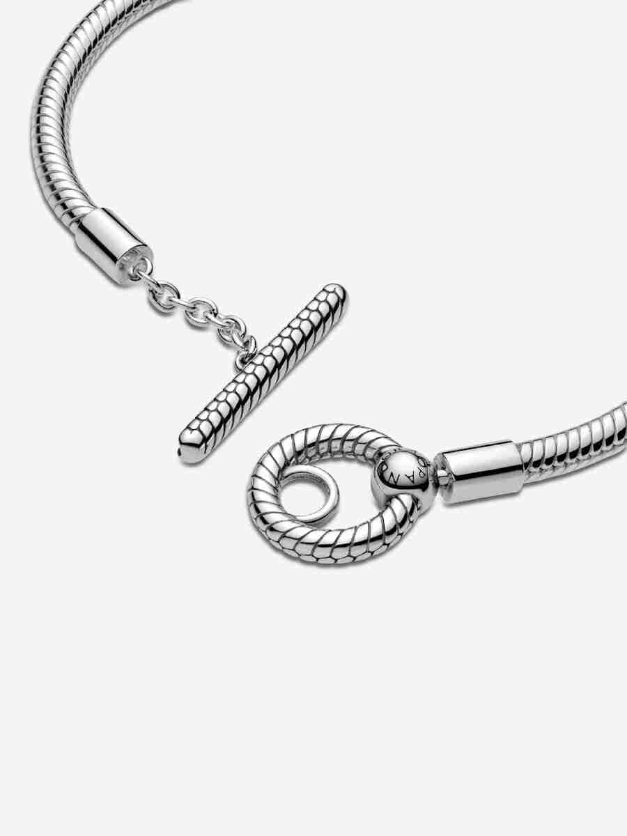Moments T-Bar Snake Chain Bracelet Sterling silver