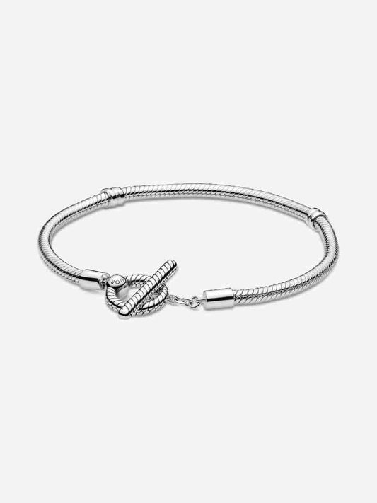 Moments T-Bar Snake Chain Bracelet Sterling silver
