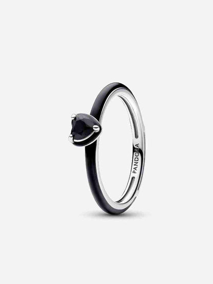 ME Black Chakra Heart Ring