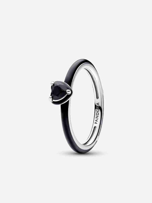 ME Black Chakra Heart Ring