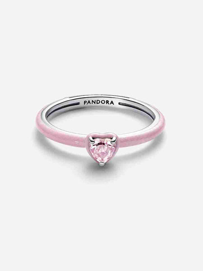 Pink Chakra Heart Ring