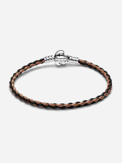 Clasp Moments Braided Leather Bracelet