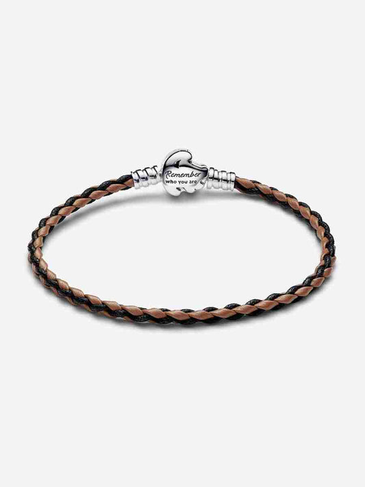 Clasp Moments Braided Leather Bracelet